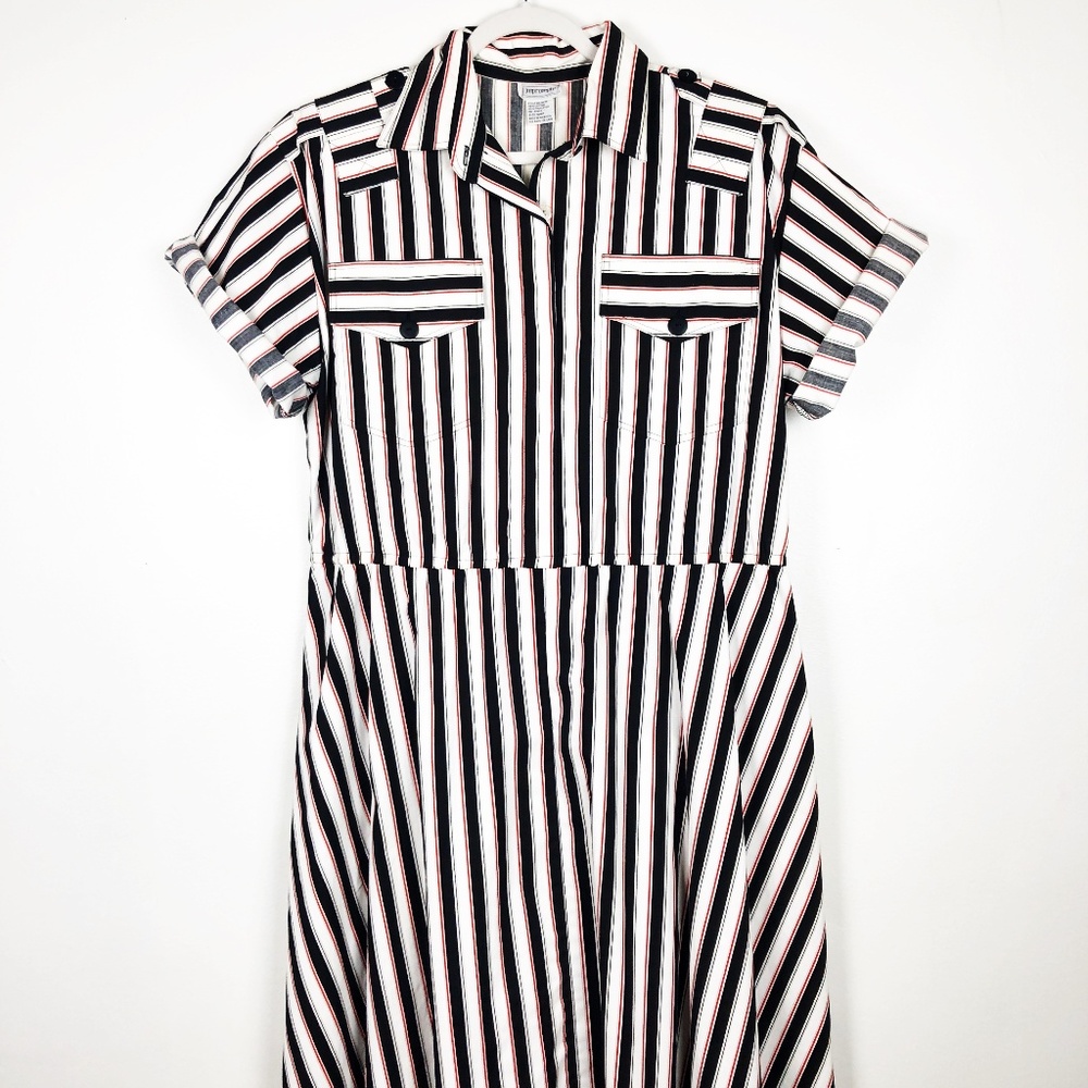 Plus Size WP VTG 80's Impromptu Striped Dress